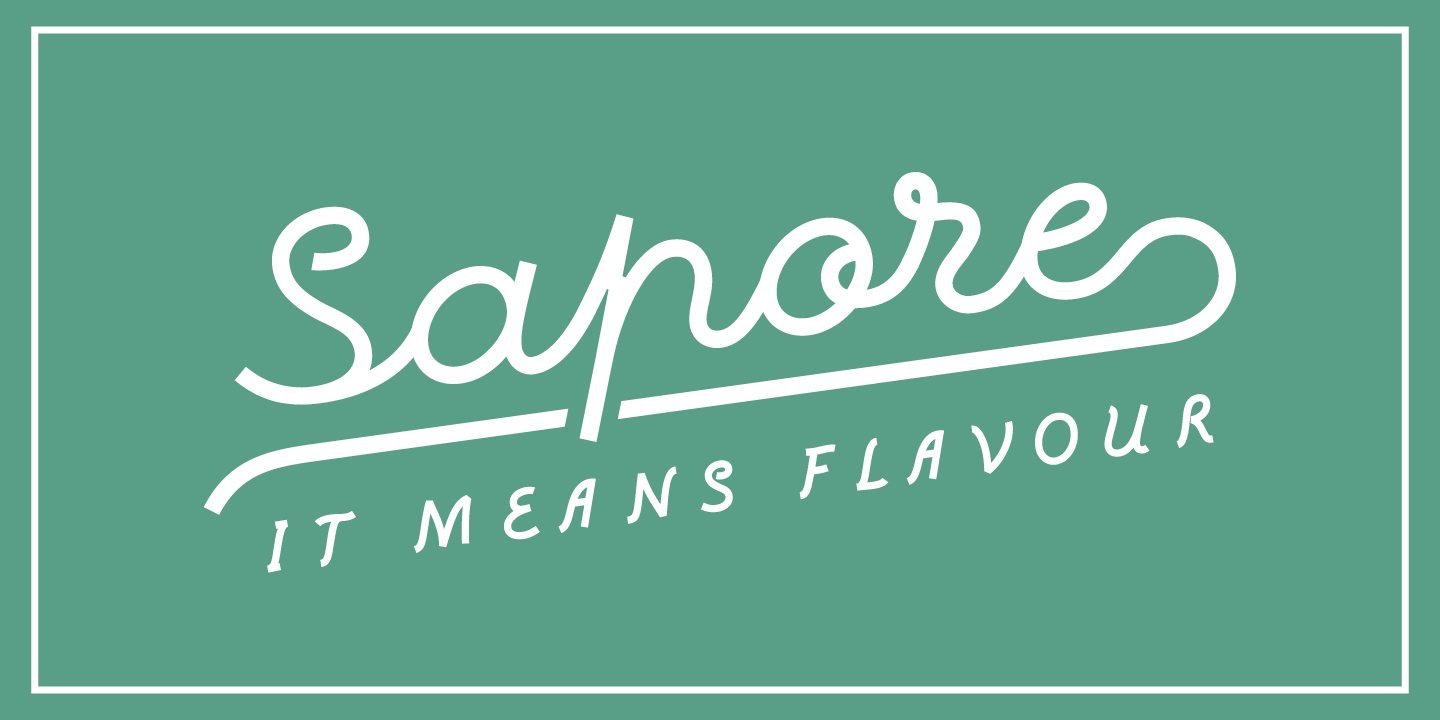 Sapore Round thin Font preview